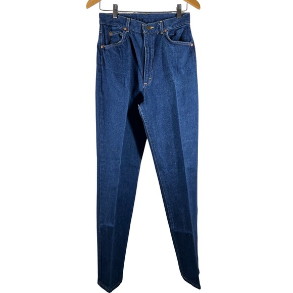 Vtg 90s Lee‎ Mom Jean Wms Sz 13M(28x31) Blue High Rise Medium Wash Denim USA - Picture 1 of 8
